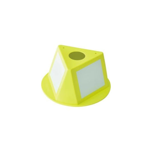 Inventory Control Cone W/ Dry Erase Decals, Yellow