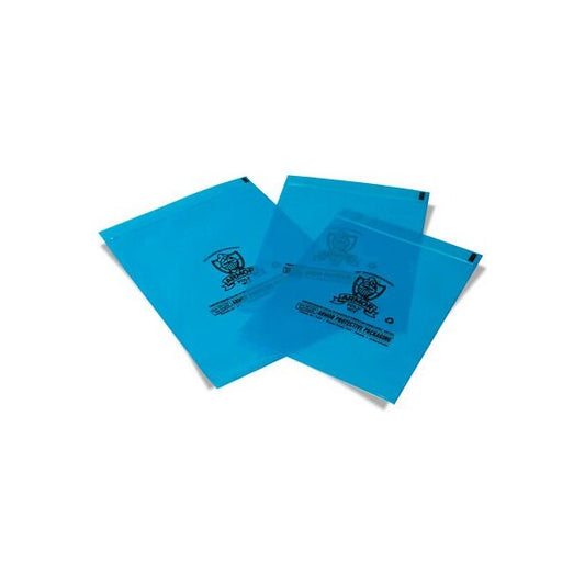 Armor PolyVCI Reclosable Flat Bags, 3"W x 5"L, 4 Mil, Blue, 5000/Pack