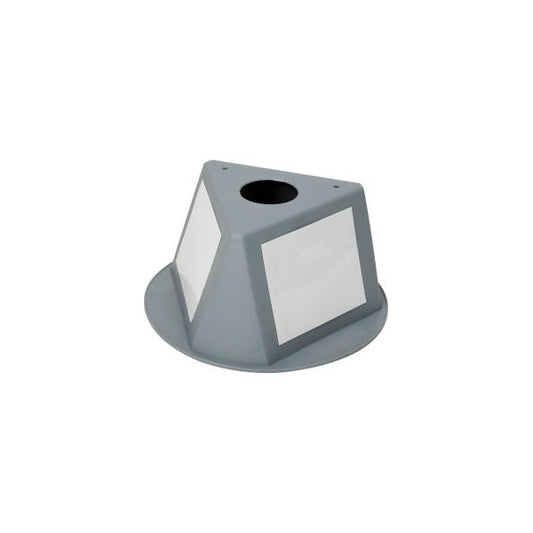 Inventory Control Cone W/ Dry Erase Decals, Gray