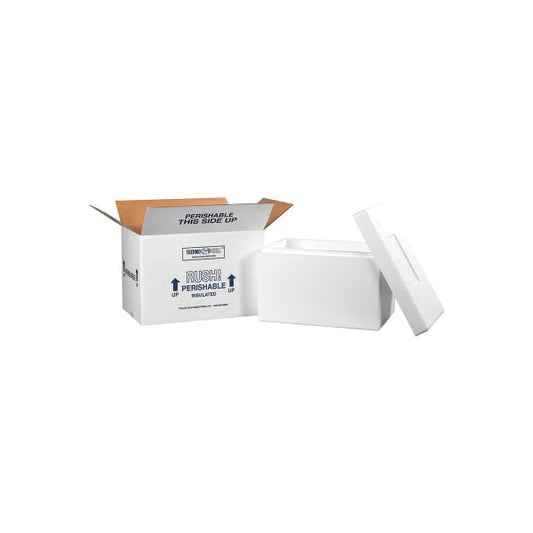 Foam Insulated Shipping Kit, 17"L x 10"W x 10-1/2"H, White