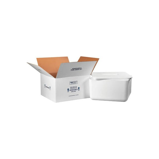 Foam Insulated Shipping Kit, 17"L x 17"W x 9"H, White