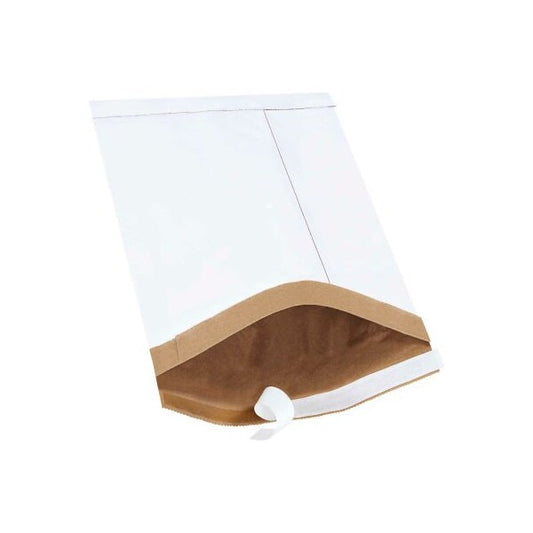 Self Seal Padded Mailers, #3, 8-1/2"W x 14-1/2"L, White, 100/Pack
