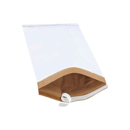 Self Seal Padded Mailers #5 10-1/2W x 16L White 100/Pack