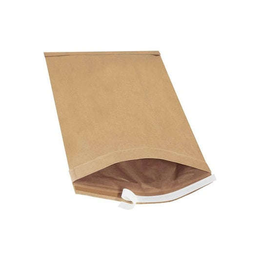 Self Seal Padded Mailers, #6, 12-1/2"W x 19"L, Kraft, 50/Pack