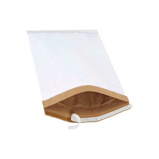 Self Seal Padded Mailers, #6, 12-1/2"W x 19"L, White, 25/Pack