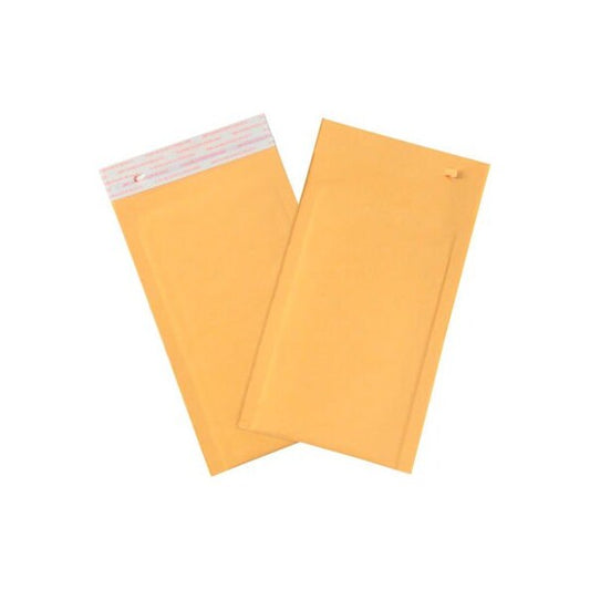 Self Seal Bubble Mailers w/ Tear Strip, #0, 6"W x 10"L, Golden Kraft, 250/Pack