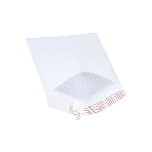 Self Seal Bubble Mailers, #0, 6"W x 10"L, White, 250/Pack
