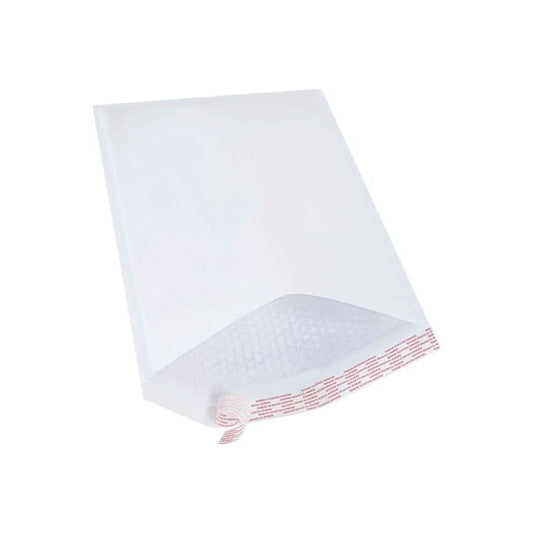 Self Seal Bubble Mailers, #6, 12-1/2"W x 19"L, White, 50/Pack