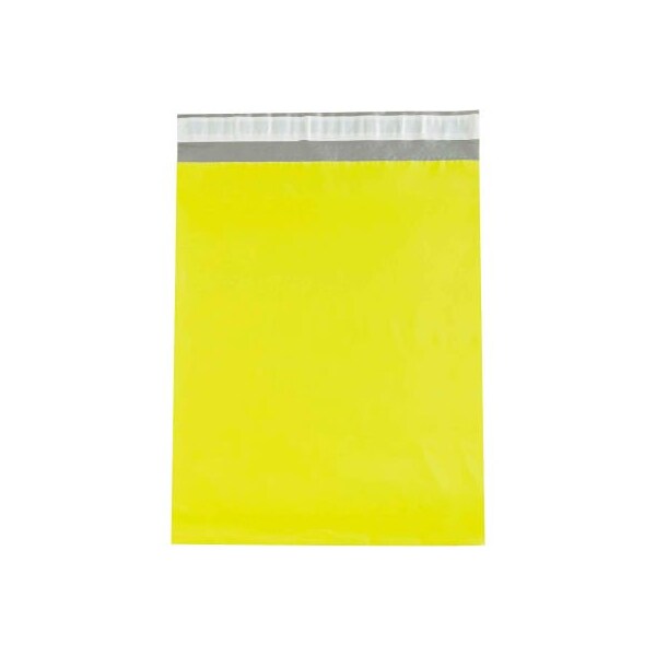 Colored Poly Mailers 12W x 15-1/2L 2.5 Mil Yellow 100/Pack