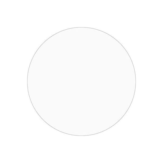 1" Dia. Round Removable Paper Labels, Clear, Roll of 500