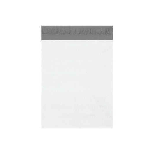 Expansion Poly Mailers, 13"W x 16"L x 2"D, 2.5 Mil, White, 100/Pack