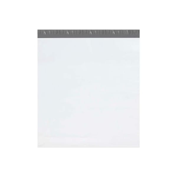 Expansion Poly Mailers 26W x 28L x 5D 2.5 Mil White 100/Pack