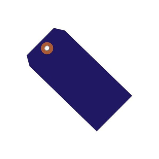 Plastic Shipping Tag #5 4-3/4L x 2-3/8W Blue 100/Pack