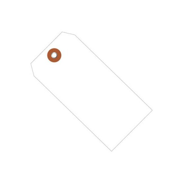 Plastic Shipping Tag #8 6-1/4L x 3-1/8W White 100/Pack