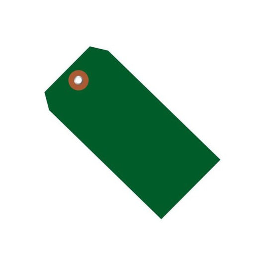 Plastic Shipping Tag #8 6-1/4L x 3-1/8W Green 100/Pack