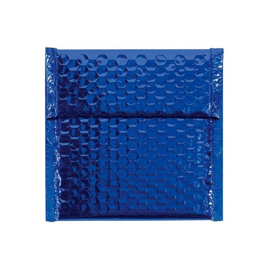 Glamour Bubble Mailers, 7"W x 6-3/4"L, Blue, 72/Pack