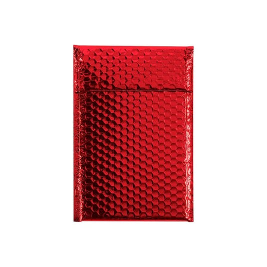 Glamour Bubble Mailers 7-1/2W x 11L Red 72/Pack