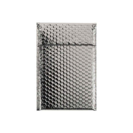 Glamour Bubble Mailers 7-1/2W x 11L Silver 72/Pack