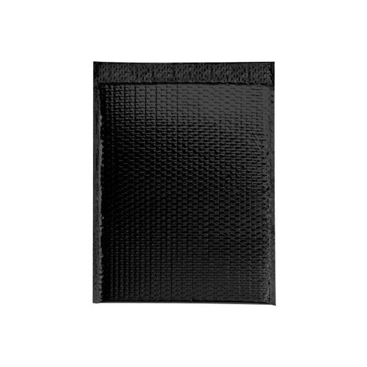 Glamour Bubble Mailers, 13"W x 17-1/2"L, Black, 100/Pack