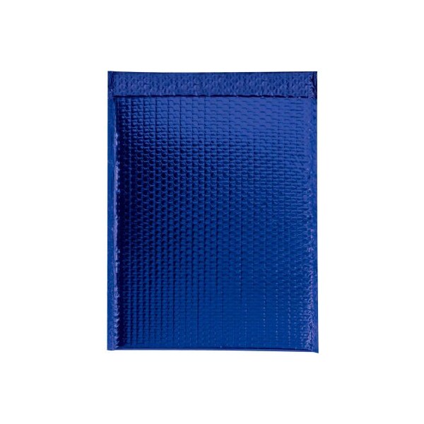Glamour Bubble Mailers, 13"W x 17-1/2"L, Blue, 100/Pack