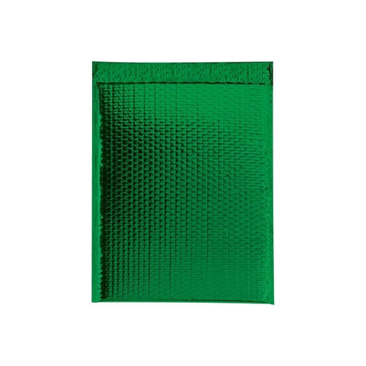 Glamour Bubble Mailers, 16"W x 17-1/2"L, Green, 48/Pack