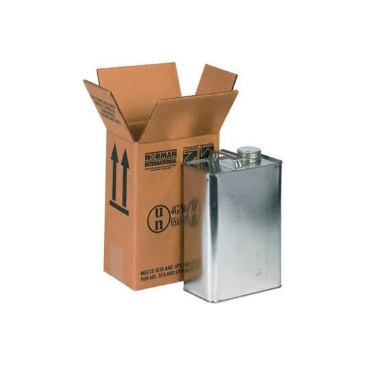 Haz Mat Boxes For 1 Gal. F Style Can, 6-3/4"L x 4-5/16"W x 10-3/8"H, Kraft, 20/Pack