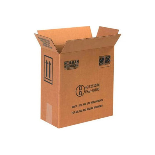 Haz Mat Boxes Two 1 Gal. Plastic Jugs 12L x 6W x 12-3/4H Kraft 20/Pk