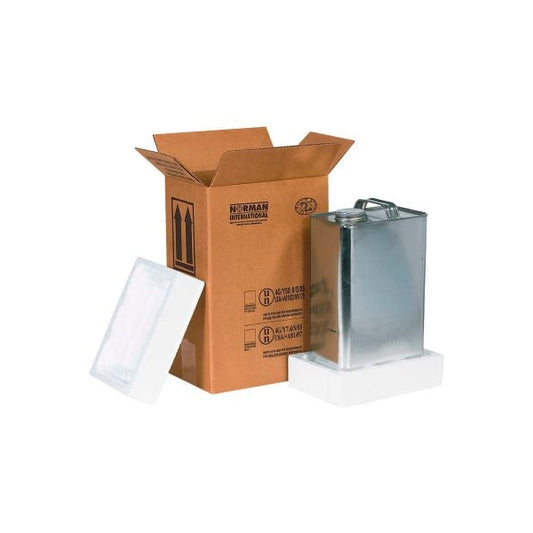 One 1 Gal. F Style Haz Mat Shipper Kit, 8-3/16"L x 5-11/16"W x 12-3/8"H