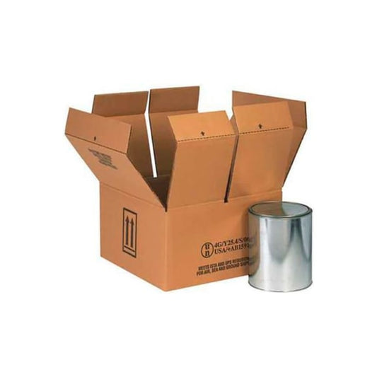 Haz Mat Boxes Four 1 Gal. Paint Cans 14-1/4L x 14-1/4W x 7-5/8H 10/Pk