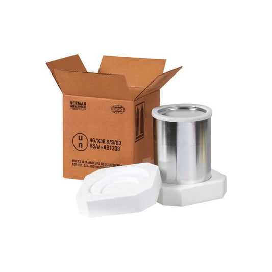 One 1 Gal. Foam Haz Mat Shipper Kit 8-1/2L x 8-1/2W x 9-5/16H