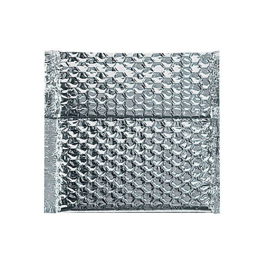 Cool Shield Thermal Bubble Mailers, 6"W x 6-1/2"L, Silver, 100/Pack