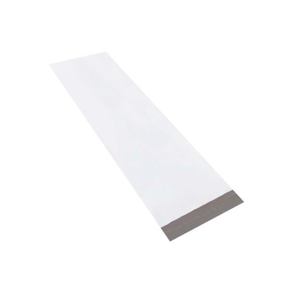 Long Poly Mailers 13W x 45L 4 Mil White 50/Pack