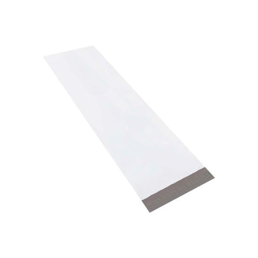 Long Poly Mailers 13W x 45L 4 Mil White 50/Pack