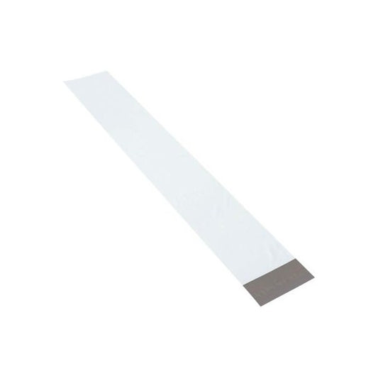 Long Poly Mailers 6W x 39L 4 Mil White 100/Pack