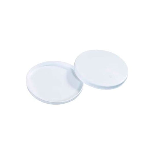 Plastic End Caps, 6" Dia., White, 100/Pack