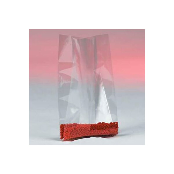 Gusseted Poly Bags 18W x 14D x 36H 4 Mil Clear 100/Pack