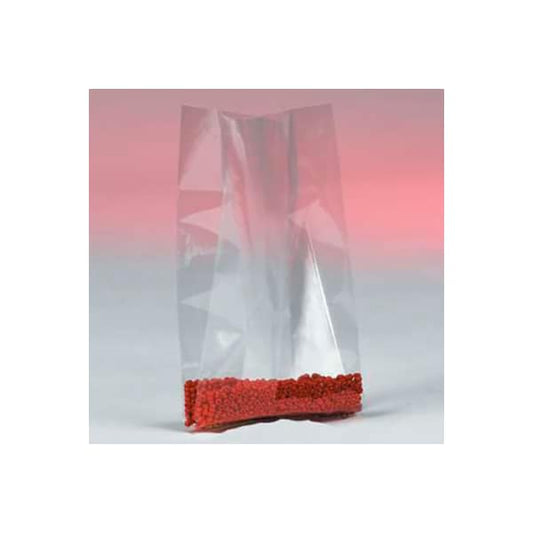 Gusseted Poly Bags, 24"W x 10"D x 36"H, 4 Mil, Clear, 50/Pack