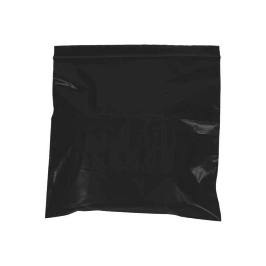 Reclosable Poly Bags 2W x 3L 2 Mil Black 1000/Pack
