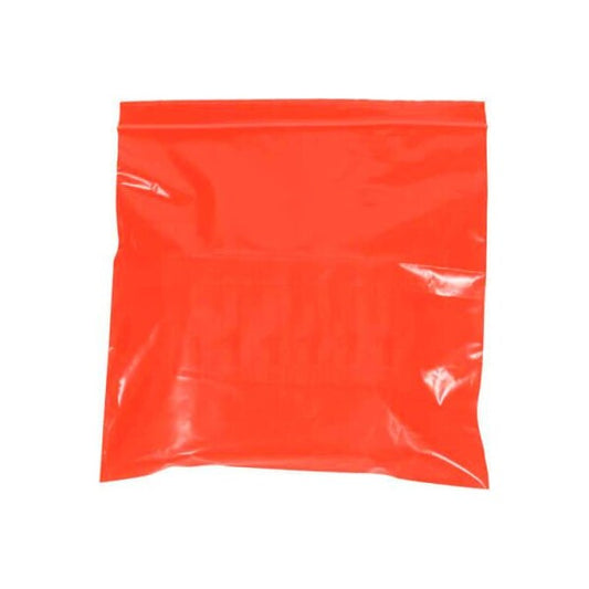 Reclosable Poly Bags 3W x 3L 2 Mil Red 1000/Pack