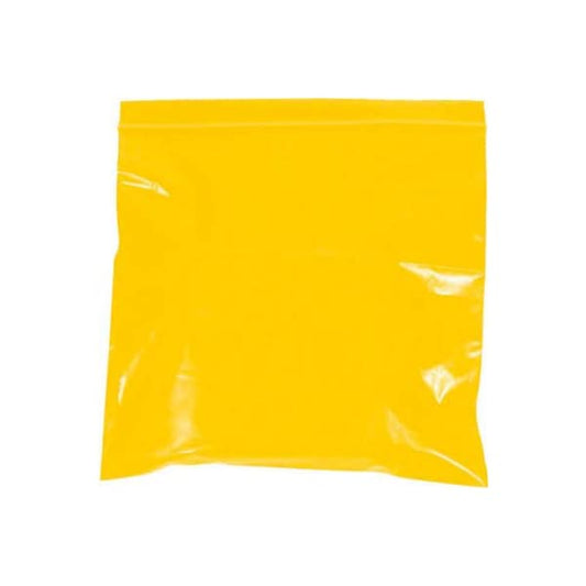 Reclosable Poly Bags, 10"W x 12"L, 2 Mil, Yellow, 1000/Pack