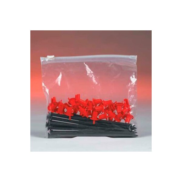 Reclosable Slider Zip Poly Bags 10W x 13L 3 Mil 100/Pack