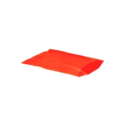 Flat Poly Bags, 15"W x 18"L, 2 Mil, Red, 1000/Pack