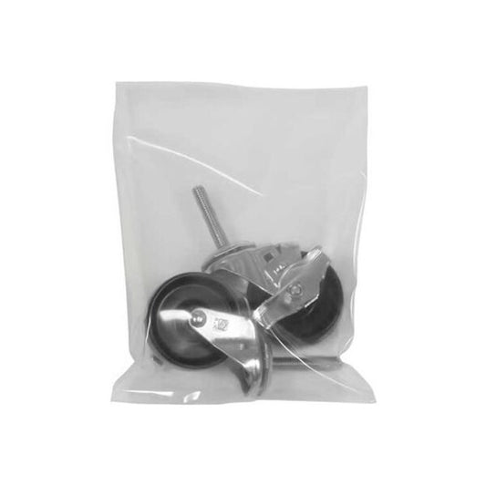 Flat Poly Bags 18W x 24L 8 Mil Clear 100/Pack