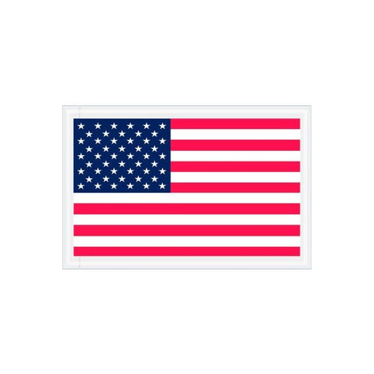Full Face USA Flag Envelopes, 8"L x 5-1/4"W, Red/White/Blue, 1000/Pack