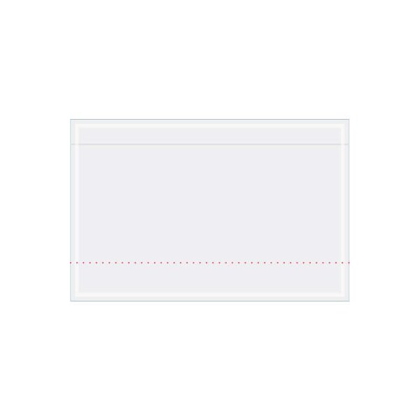 Document Envelopes, 6-3/4"L x 10-3/4"W, Clear, 500/Pack