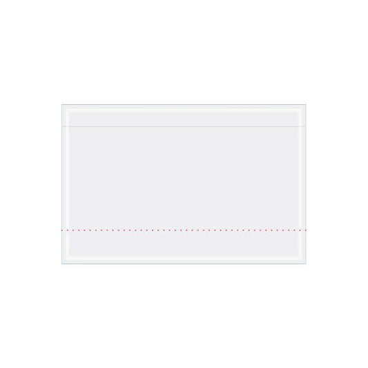 Document Envelopes, 6-3/4"L x 10-3/4"W, Clear, 500/Pack