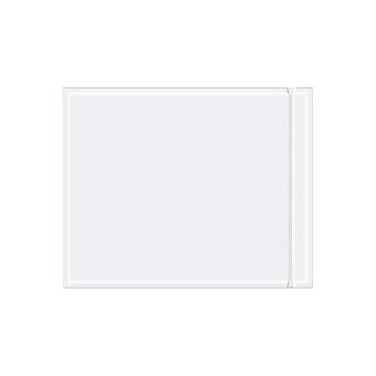 Resealable Document Envelopes, 11"L x 8-1/2"W, Clear, 500/Pack