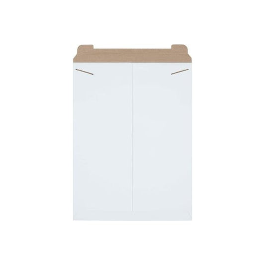 Stayflats® Tab Lock Mailers, 18"W x 24"L, White, 50/Pack