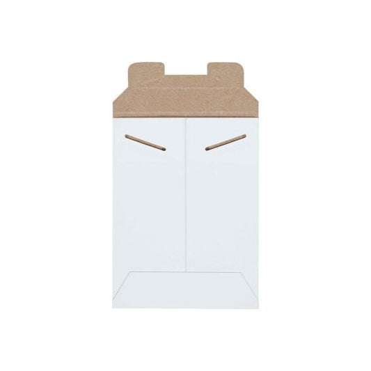 Stayflats® Tab Lock Mailers, 6"W x 8"L, White, 100/Pack