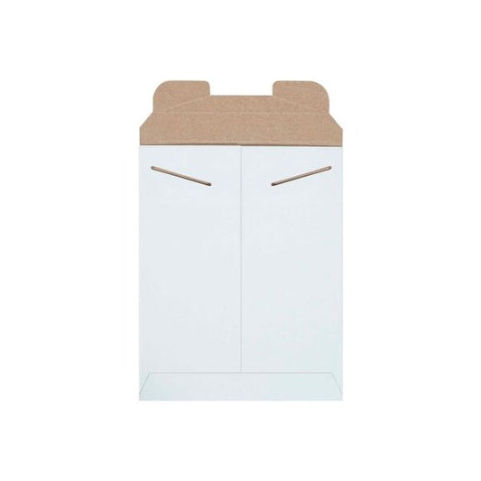 Stayflats® Tab Lock Mailers, 9"W x 11-1/2"L, White, 100/Pack